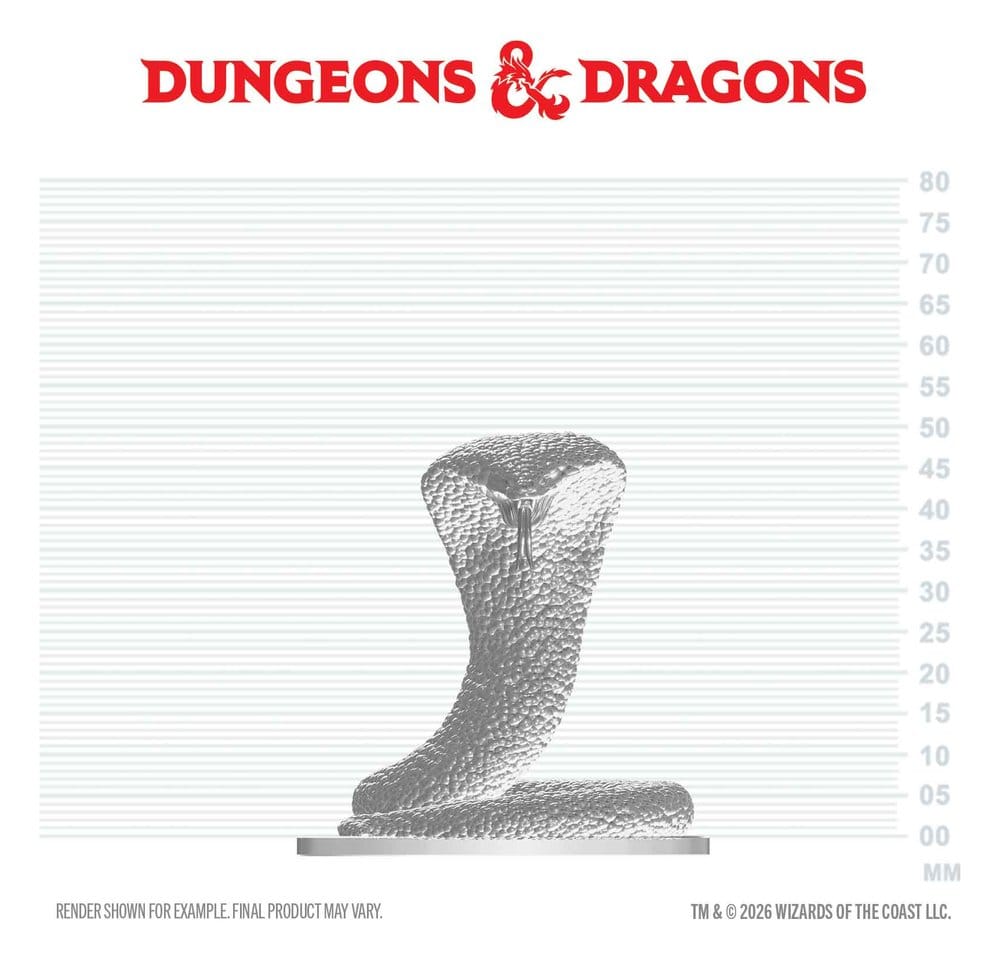 D&D Nolzur's Marvelous Miniatures Mini Figure Polar Serpent 4 cm - MangaShop.ro
