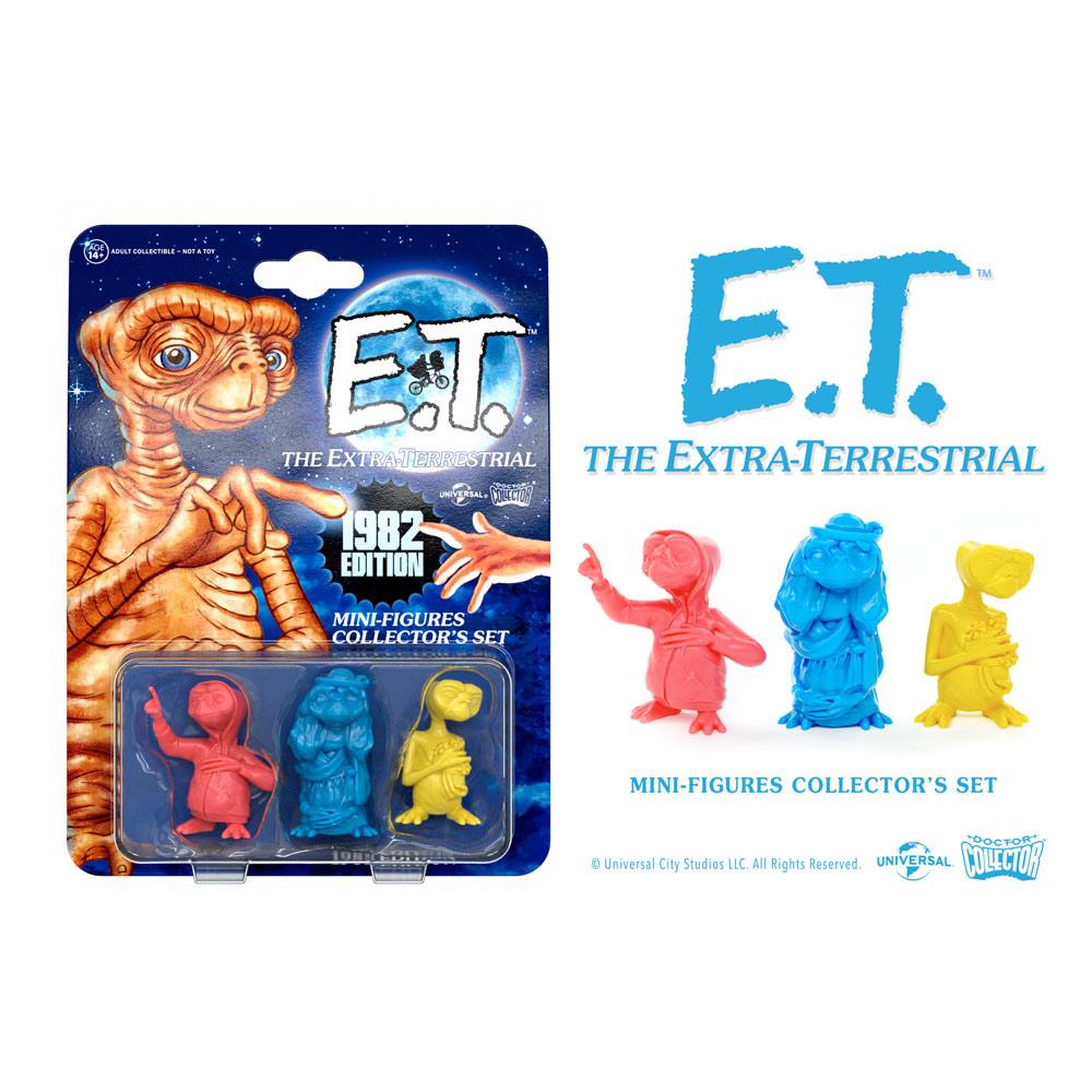 E.T. the Extra-Terrestrial Collector's Set Mini Figures 3-Pack 1982 Edition 5 cm - MangaShop.ro