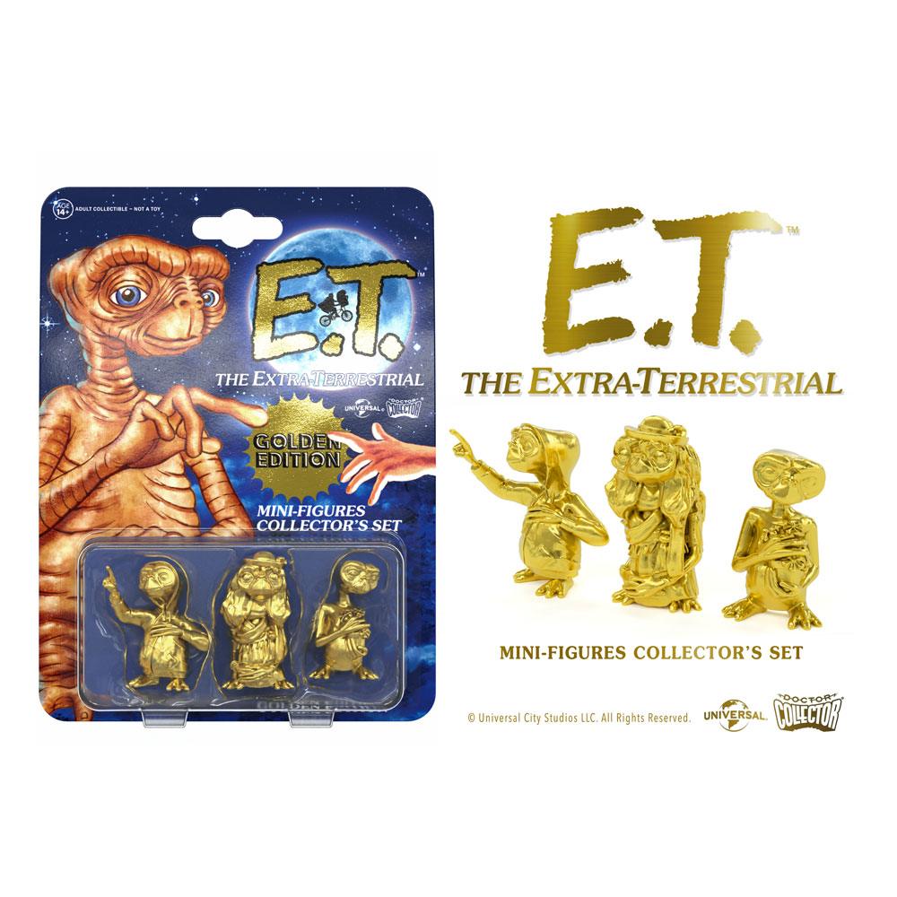 E.T. the Extra-Terrestrial Collector's Set Mini Figures 3-Pack Golden Edition 5 cm - MangaShop.ro