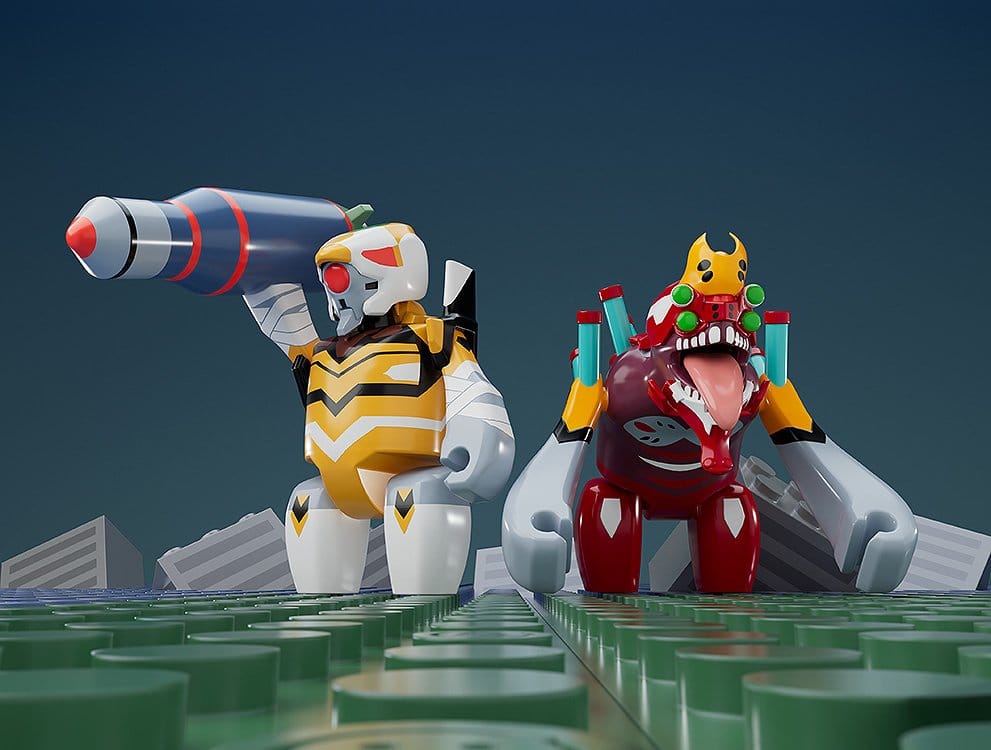 Rebuild of Evangelion Brickroid Mini Figure Evangelion Unit 02 Beast Form 2nd Phase (Type 1) 4 cm - MangaShop.ro