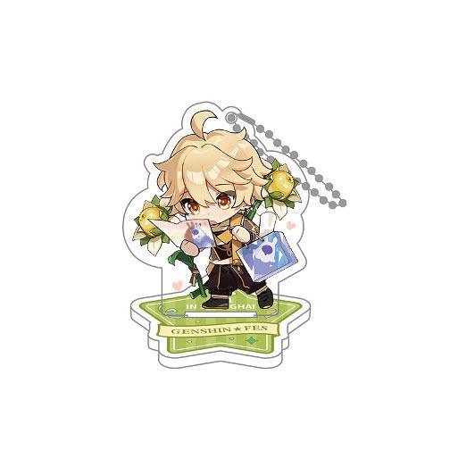 Genshin Impact Genshin Fes 2021 Acrylic Figure & Keychain Traveler Aether 9 cm - MangaShop.ro