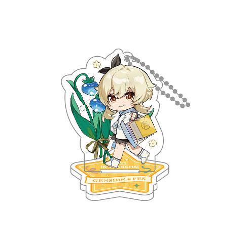 Genshin Impact Genshin Fes 2021 Acrylic Figure & Keychain Traveler Lumine 9 cm - MangaShop.ro