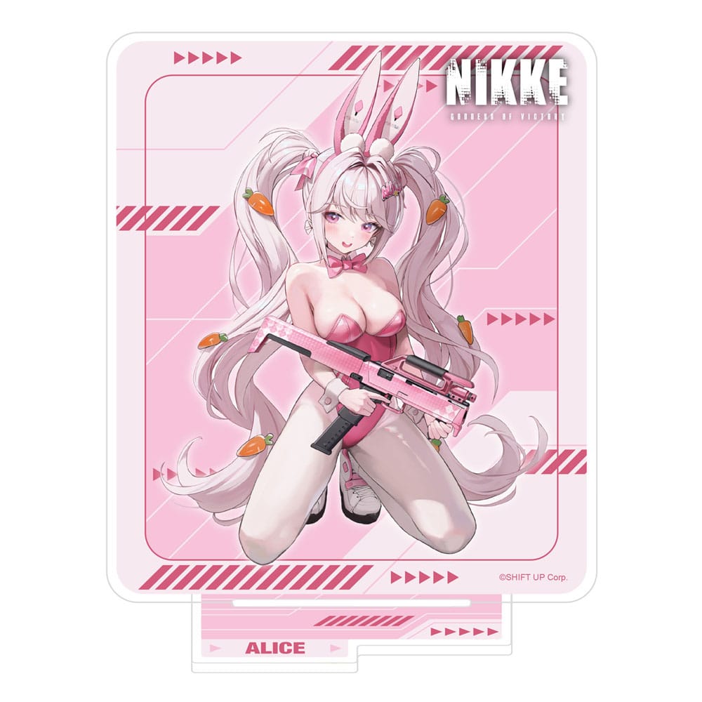 Goddess of Victory: Nikke Crouching Series Acrylic Stand Alice Holographic 14 cm - MangaShop.ro