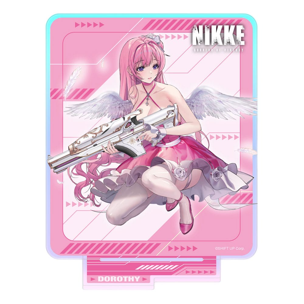 Goddess of Victory: Nikke Crouching Series Acrylic Stand Dorothy Holographic 14 cm - MangaShop.ro