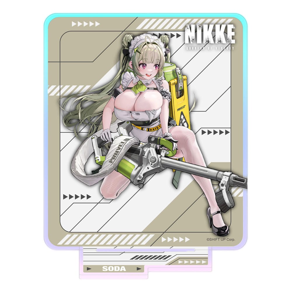 Goddess of Victory: Nikke Crouching Series Acrylic Stand Soda Holographic 14 cm - MangaShop.ro