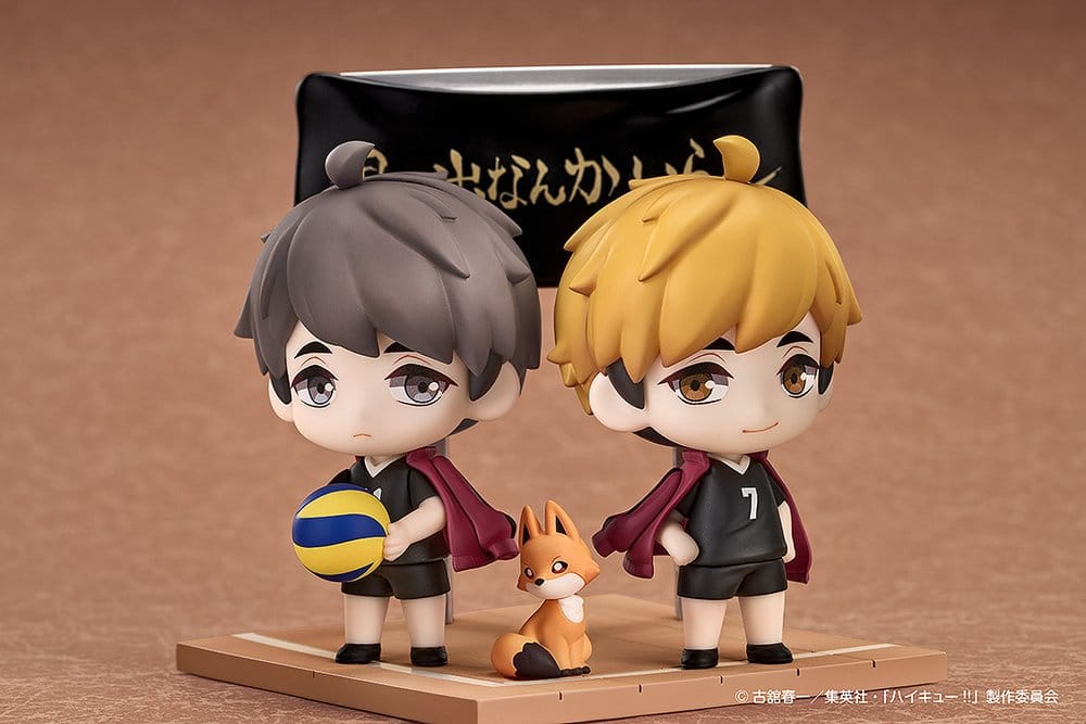 Haikyu!! Qset+ Mini Figures 2-Pack Atsumu Miya & Osamu Miya 8 cm - MangaShop.ro