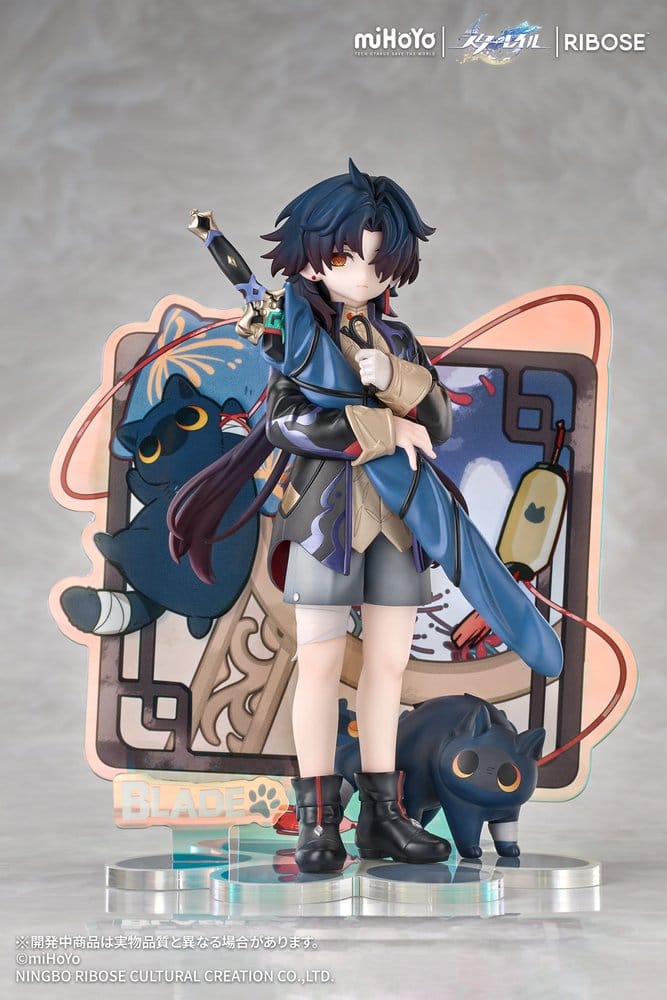 Honkai: Star Rail Rise Up+ Chibi Cat Series Chibi Figure Blade Ver. 19 cm - MangaShop.ro