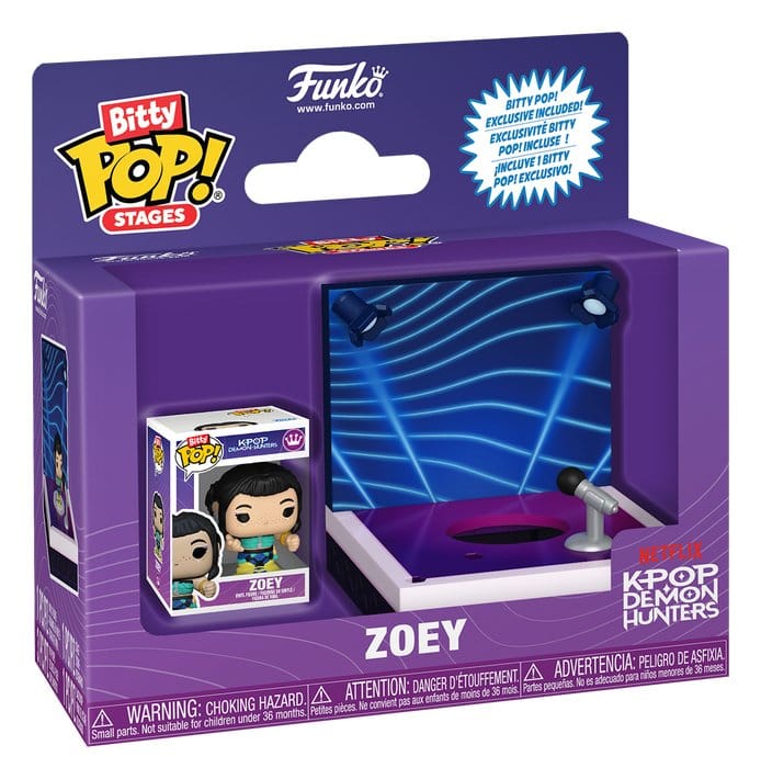KPop Demon Hunters Bitty POP! Stages Vinyl Figure Zoey 2,5 cm - MangaShop.ro