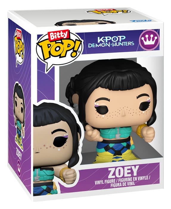 KPop Demon Hunters Bitty POP! Stages Vinyl Figure Zoey 2,5 cm - MangaShop.ro