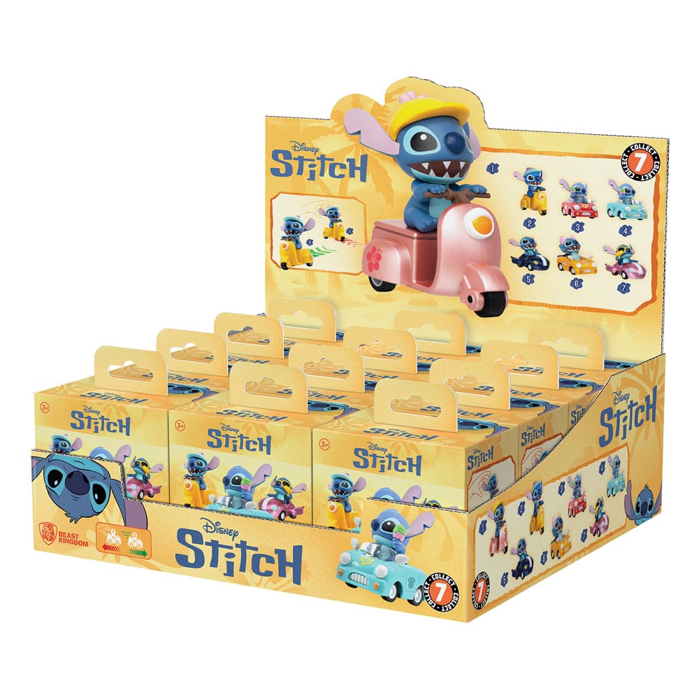 Lilo & Stitch Zoom Hero Pullback Vehicles with Figures Stitch (Blind Box Ver.) Assortment (12) - MangaShop.ro