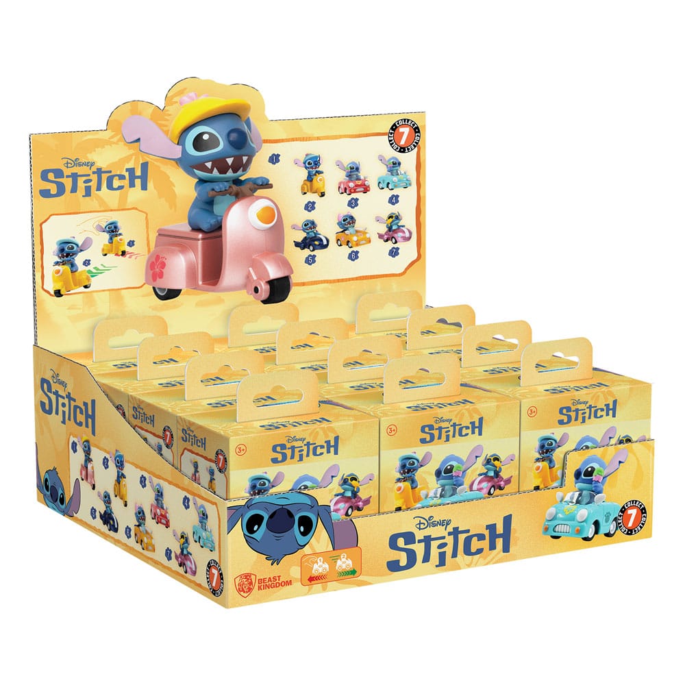 Lilo & Stitch Zoom Hero Pullback Vehicles with Figures Stitch (Blind Box Ver.) Assortment (12) - MangaShop.ro