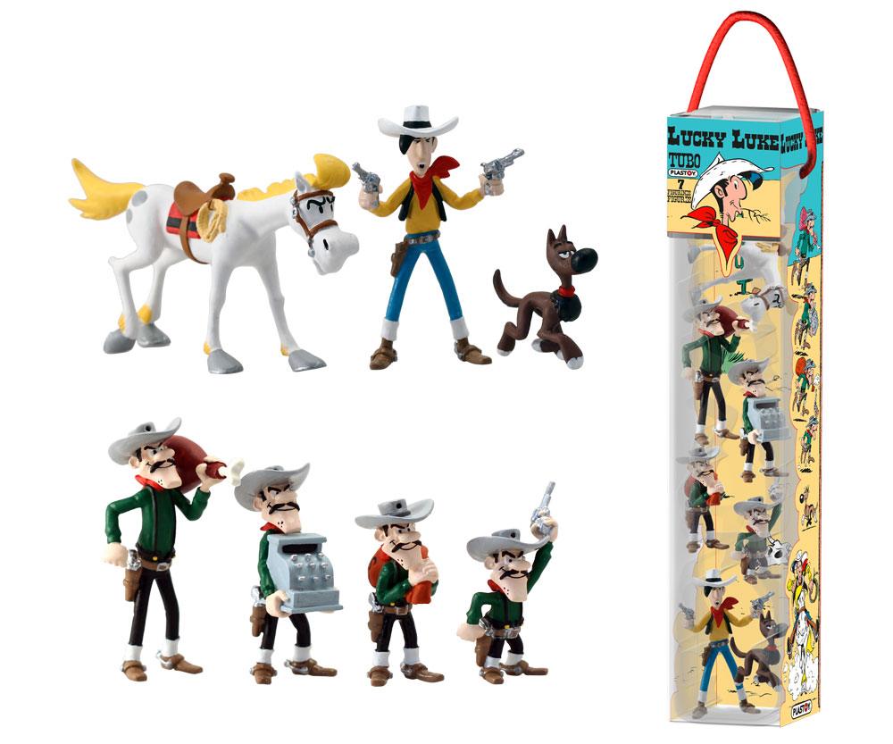 Lucky Luke Mini Figure 7-Pack Characters 4 - 10 cm - MangaShop.ro