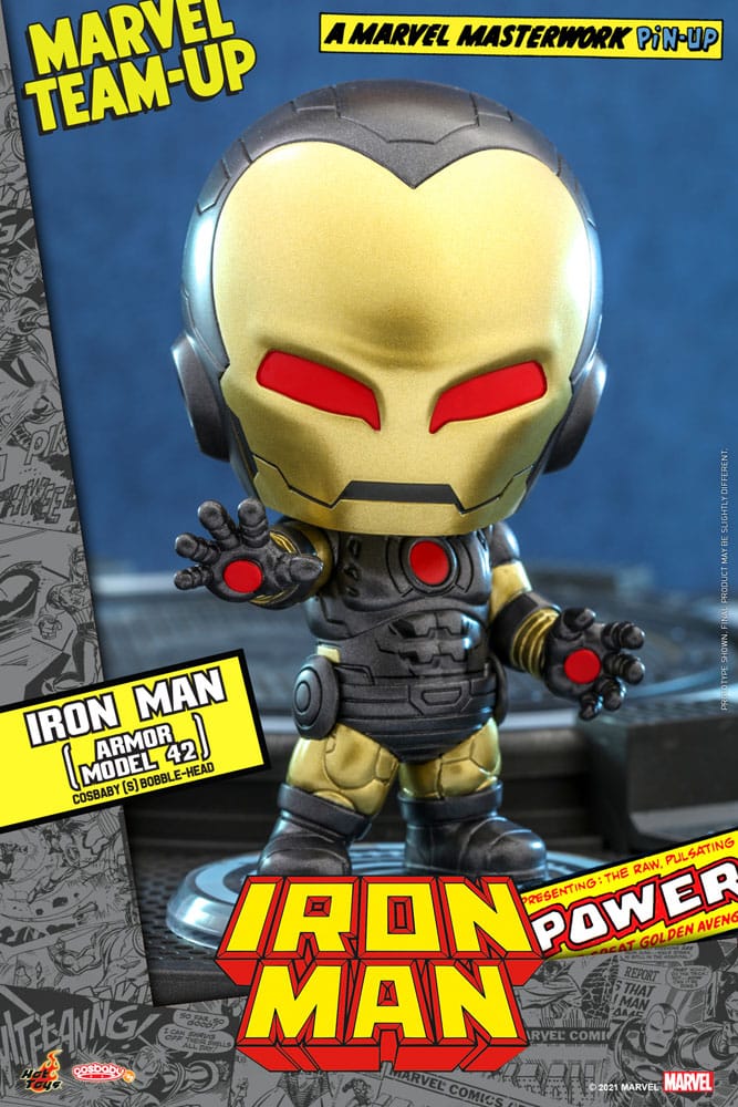 Marvel Comics Cosbaby (S) Mini Figure Iron Man (Armor Model 42) 10 cm - MangaShop.ro