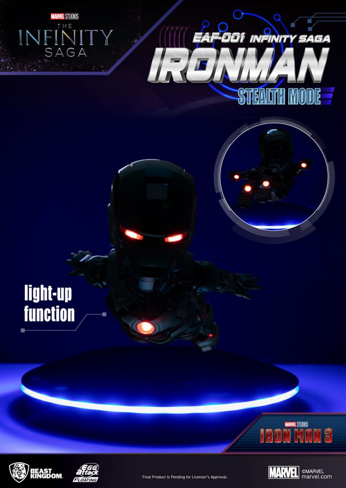 Marvel Egg Attack Floating Figure The Infinity Saga Ironman Stealth Mode 16 cm - MangaShop.ro