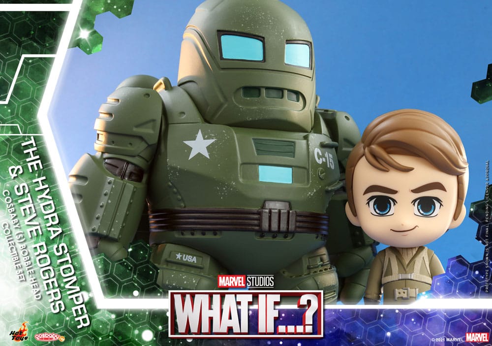What If...? Cosbaby (S) Mini Figures Hydra Stomper & Steve Rogers 10 cm - MangaShop.ro