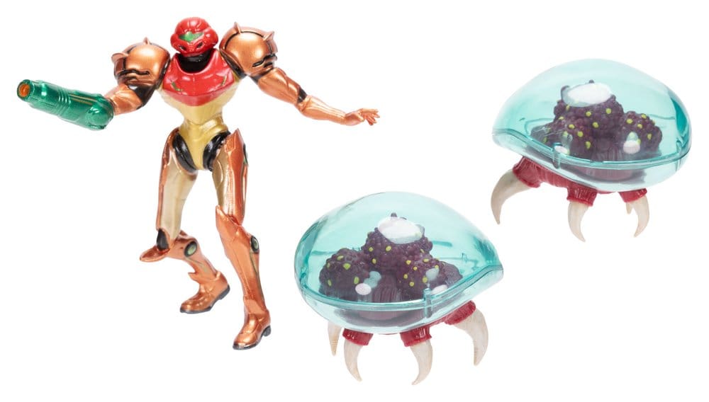 World of Nintendo Metroid Mini Figure 3-Pack Samus Bounty Hunter 6 cm - MangaShop.ro