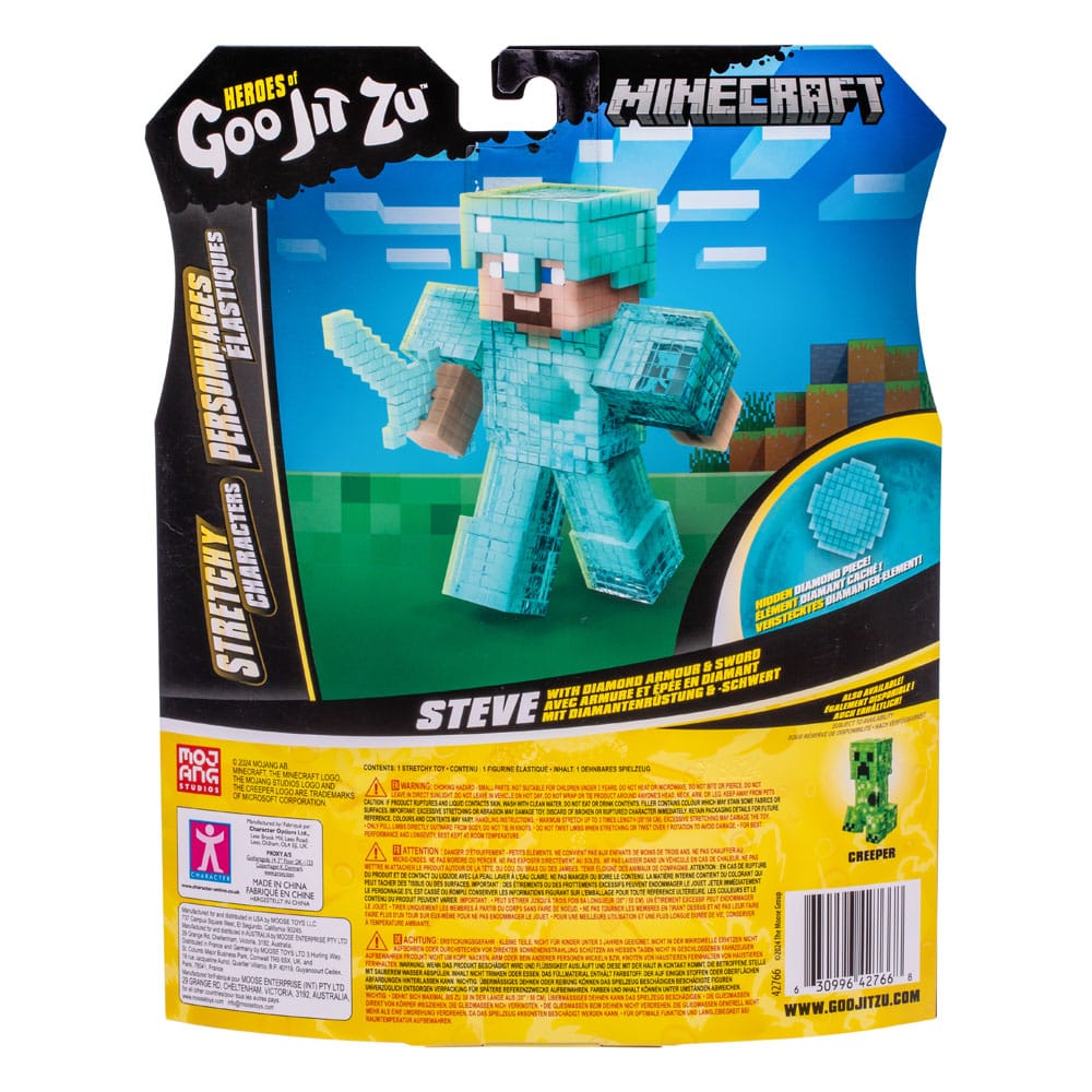 Minecraft Heroes of Goo Jit Zu Meteor Madness Stretch Figure Steve 12 cm - MangaShop.ro