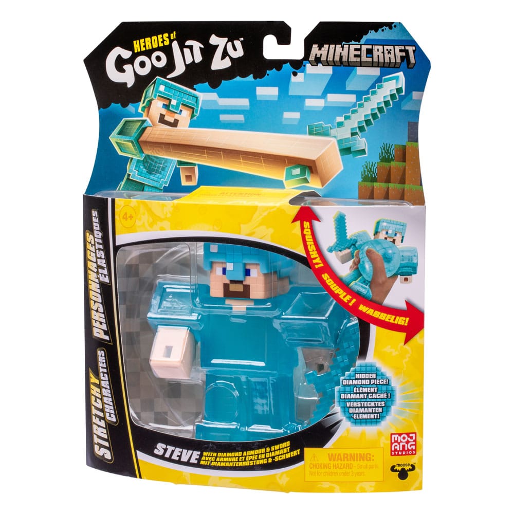 Minecraft Heroes of Goo Jit Zu Meteor Madness Stretch Figure Steve 12 cm - MangaShop.ro