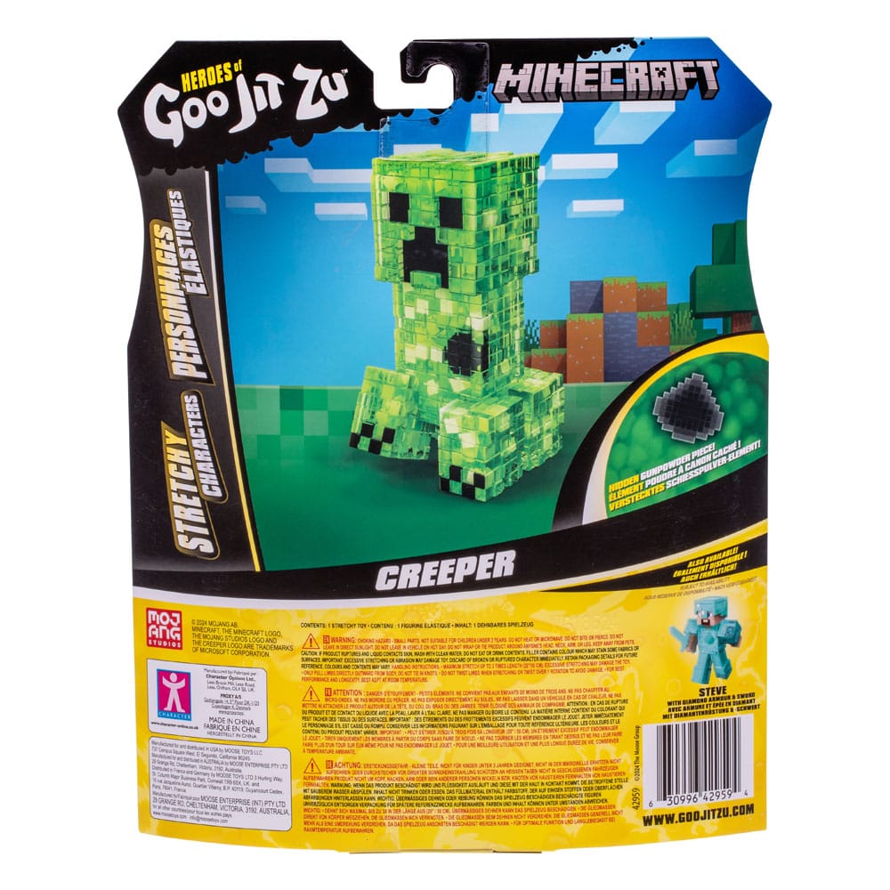 Minecraft Heroes of Goo Jit Zu Meteor Madness Stretch Figure Creeper 12 cm - MangaShop.ro