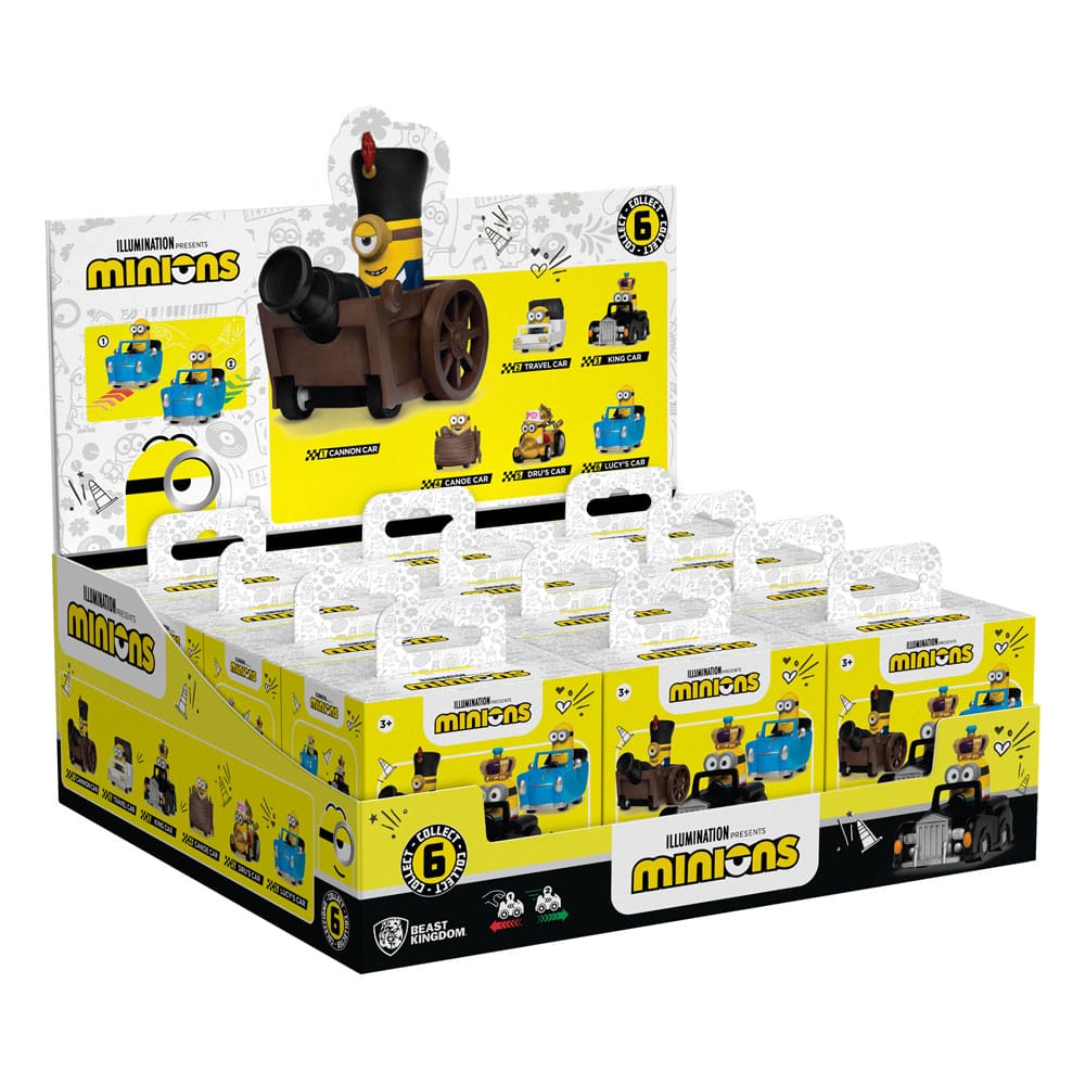 Minions Zoom Hero Pullback Vehicles with Figures Blind Box Assortment (12) - MangaShop.ro