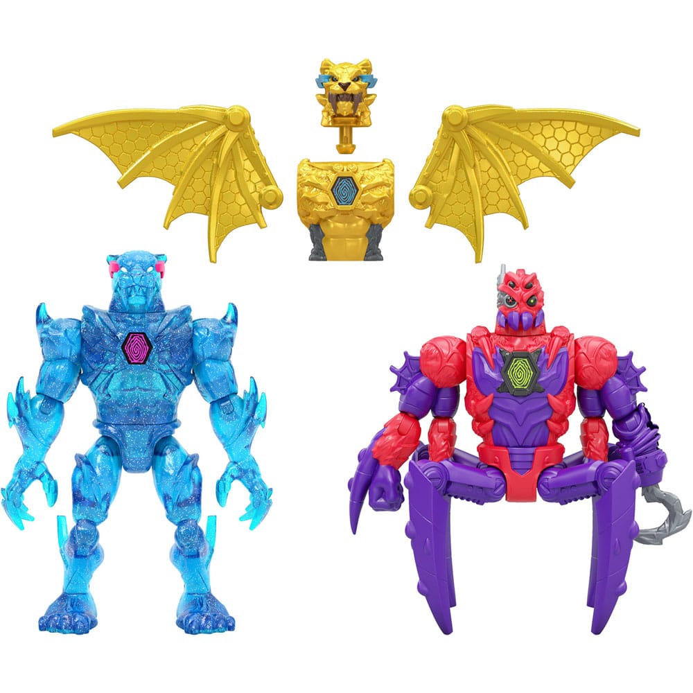 Mr. Beast Lab Hybrids Series 2 Mini Figuren 2er-Pack Spider vs Energy Panther 11 cm - MangaShop.ro