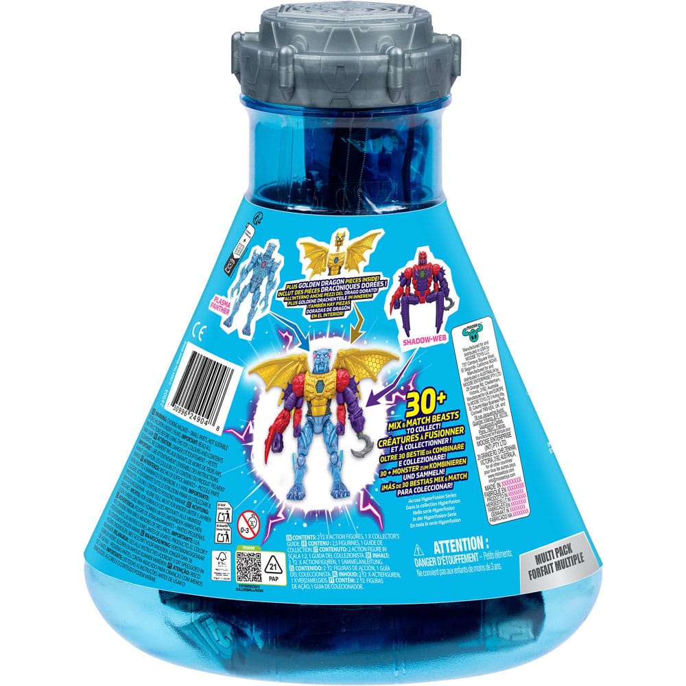 Mr. Beast Lab Hybrids Series 2 Mini Figuren 2er-Pack Spider vs Energy Panther 11 cm - MangaShop.ro