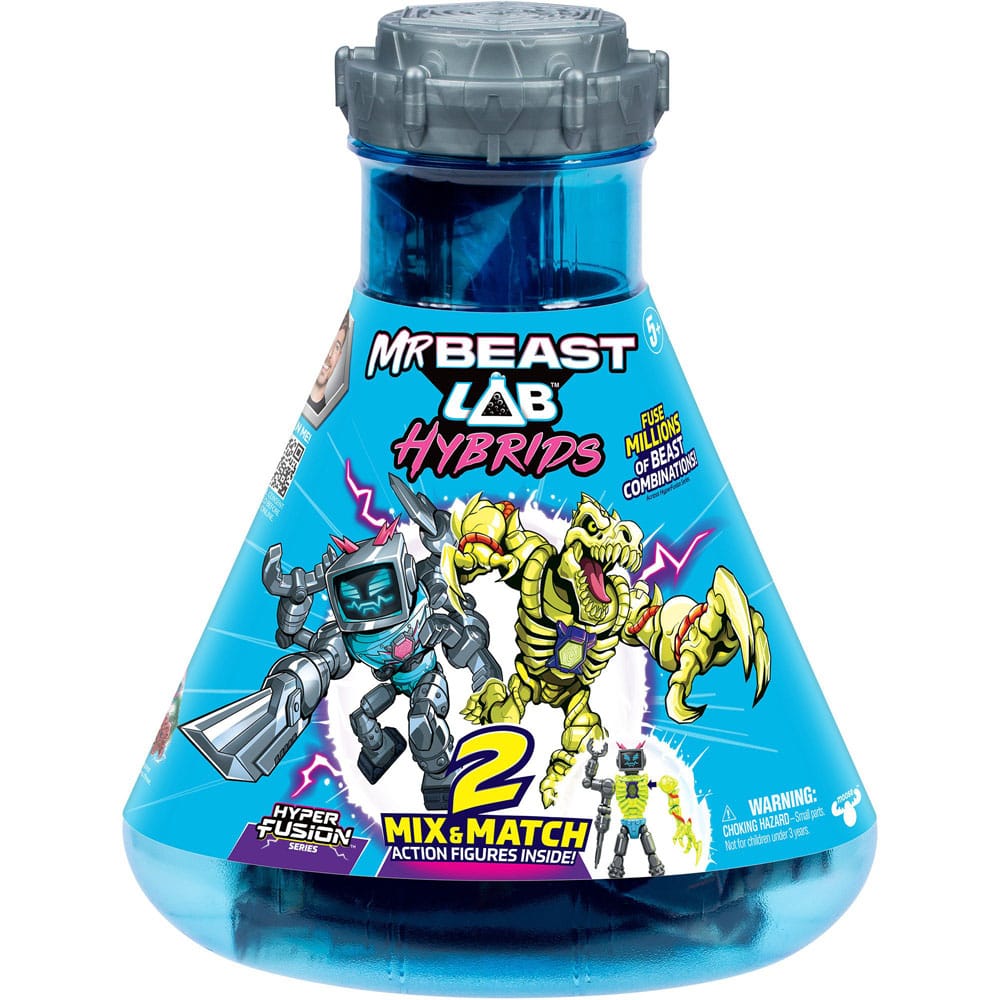 Mr. Beast Lab Hybrids Series 2 Mini Figuren 2er-Pack Lab-Bot vs Gid Skeleton 11 cm - MangaShop.ro