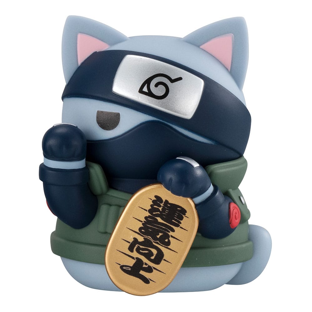 Naruto-Nyaruto! Mega Cat Project Nyaruto! Trading Figures Beckoning cat fortune one more time 7 cm Assortment (6) - MangaShop.ro