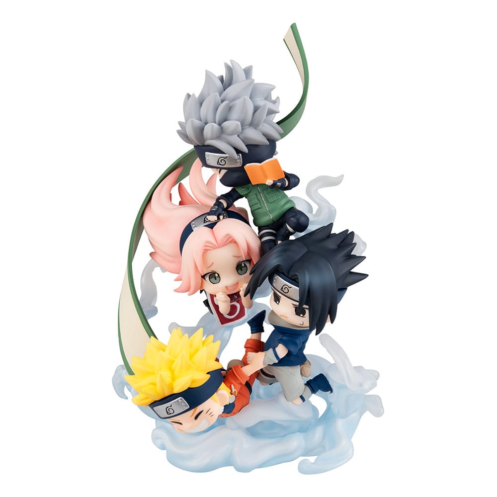 Naruto Shippuden FigUnity PVC Mini Statue Gather here, Team 7 13 cm (with gift) - MangaShop.ro