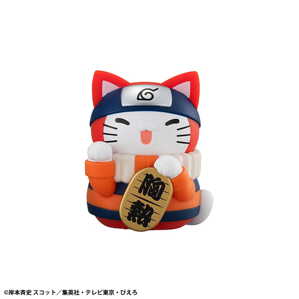 Naruto Shippuden Mega Cat Project Nyaruto! Trading Figures Fortune Cats Coloful 7 cm Assortment (6) - MangaShop.ro