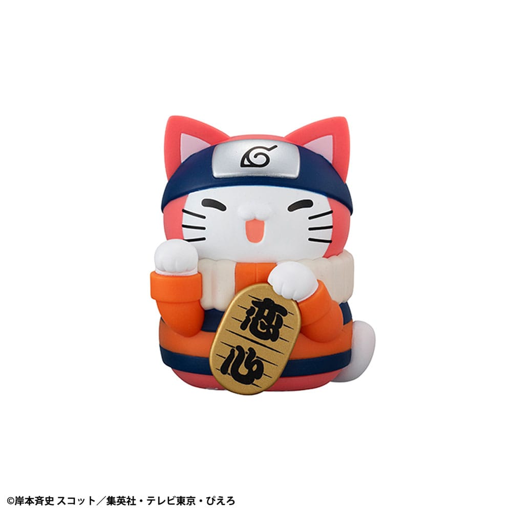 Naruto Shippuden Mega Cat Project Nyaruto! Trading Figures Fortune Cats Coloful 7 cm Assortment (6) - MangaShop.ro