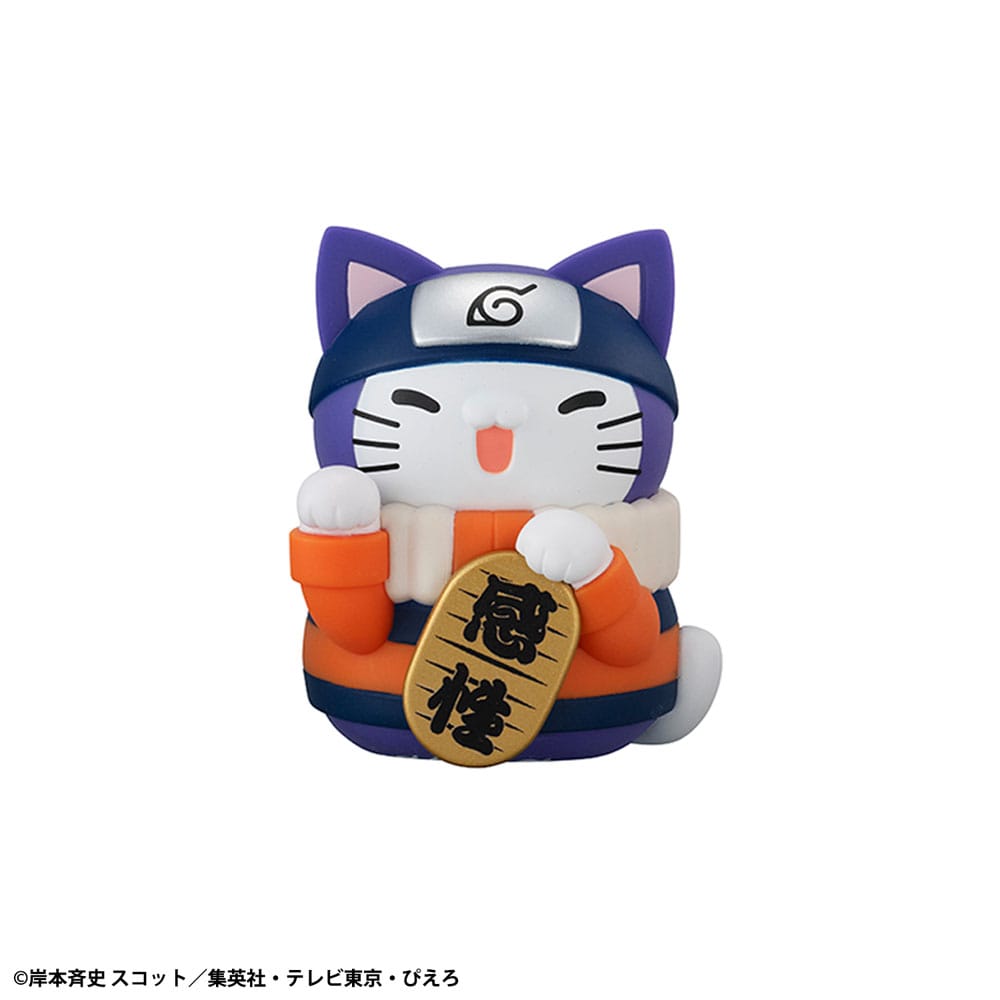Naruto Shippuden Mega Cat Project Nyaruto! Trading Figures Fortune Cats Coloful 7 cm Assortment (6) - MangaShop.ro