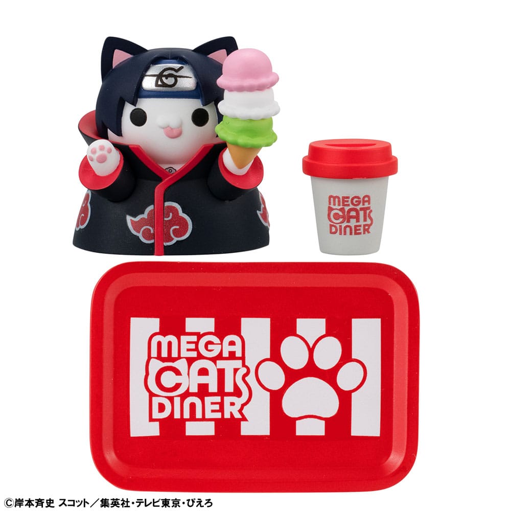 Naruto Shippuden Mega Cat Project Nyaruto! Trading Figures Mega Cat Diner 3 cm Assortment (6) - MangaShop.ro