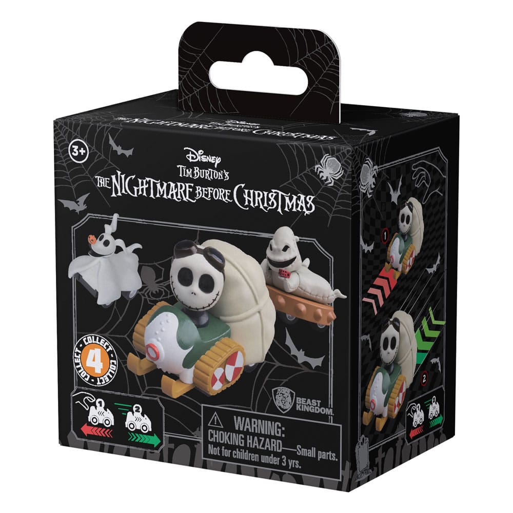 Nightmare Before Christmas Zoom Hero Pullback Vehicles with Figures (Blind Box Ver.) Assortment (12) - MangaShop.ro