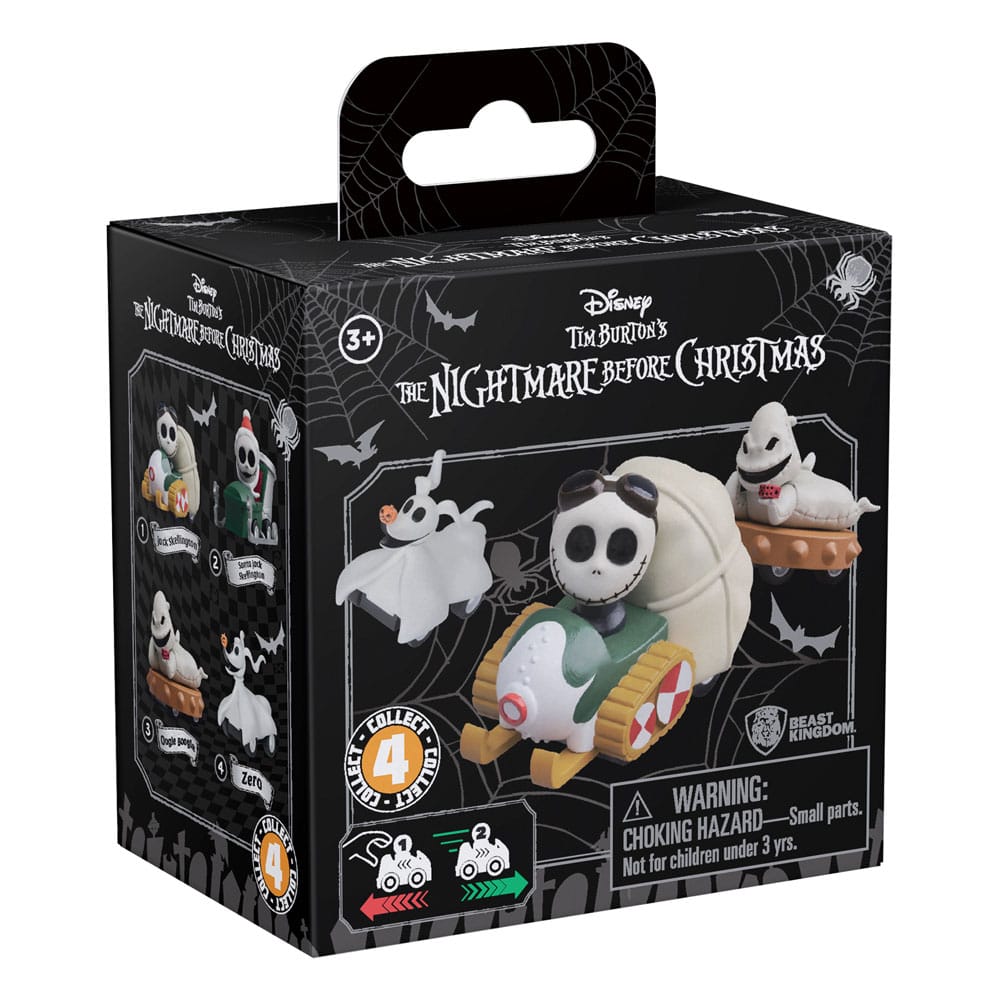 Nightmare Before Christmas Zoom Hero Pullback Vehicles with Figures (Blind Box Ver.) Assortment (12) - MangaShop.ro