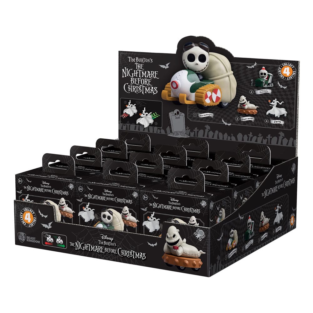 Nightmare Before Christmas Zoom Hero Pullback Vehicles with Figures (Blind Box Ver.) Assortment (12) - MangaShop.ro