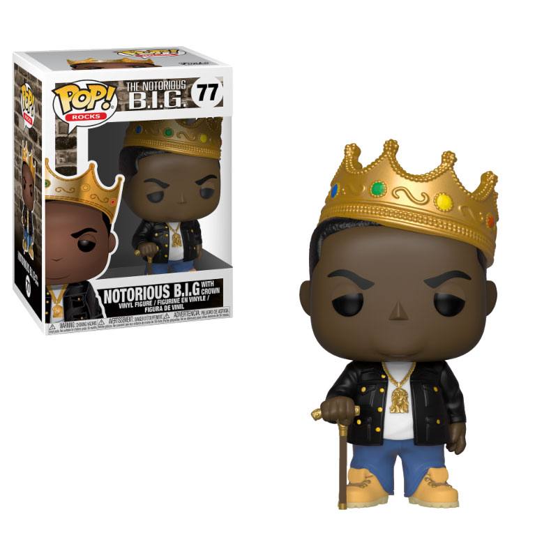 Notorious B.I.G. POP! Rocks Vinyl Figure Notorious B.I.G. with Crown 9 cm - MangaShop.ro