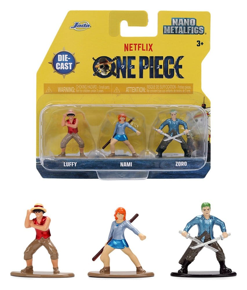 One Piece Nano Metalfigs Mini Figures 3-Pack - MangaShop.ro