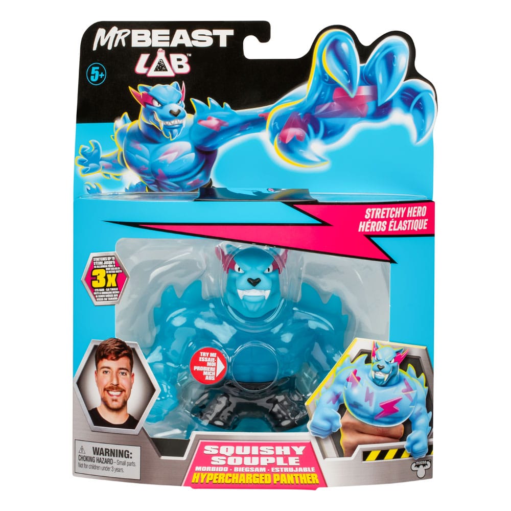Mr. Beast Lab Goo Jit Zu Stretch Figure Hypercharged Panther 11 cm - MangaShop.ro