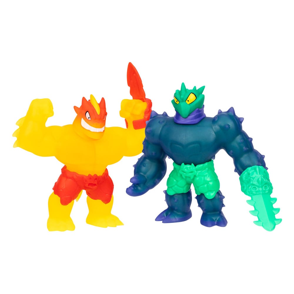 Heroes of Goo Jit Zu Meteor Madness Stretch Figures 2-Pack Flame Blazagon vs. Cacticus 13 cm - MangaShop.ro