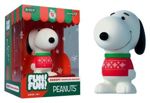 Vintage Peanuts Fun! Fun! Mini Figure Wave 03 Holiday Snoopy (Snowflake Sweater) - MangaShop.ro