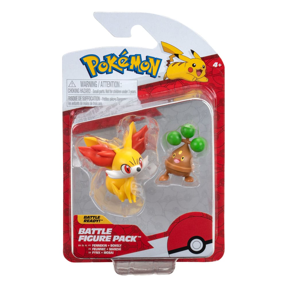 Pokemon Battle Figure First Partner Set Figure 2-Pack Fennekin, Bonsly 5 cm - MangaShop.ro