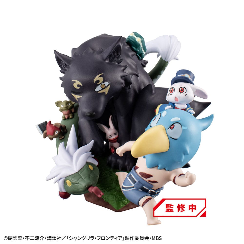Shangri-La Frontier Petitrama EX Series Trading Figure 3-Set Shangri-La Frontier vs Monster Diorama Collection Set 11 cm (with gift) - MangaShop.ro
