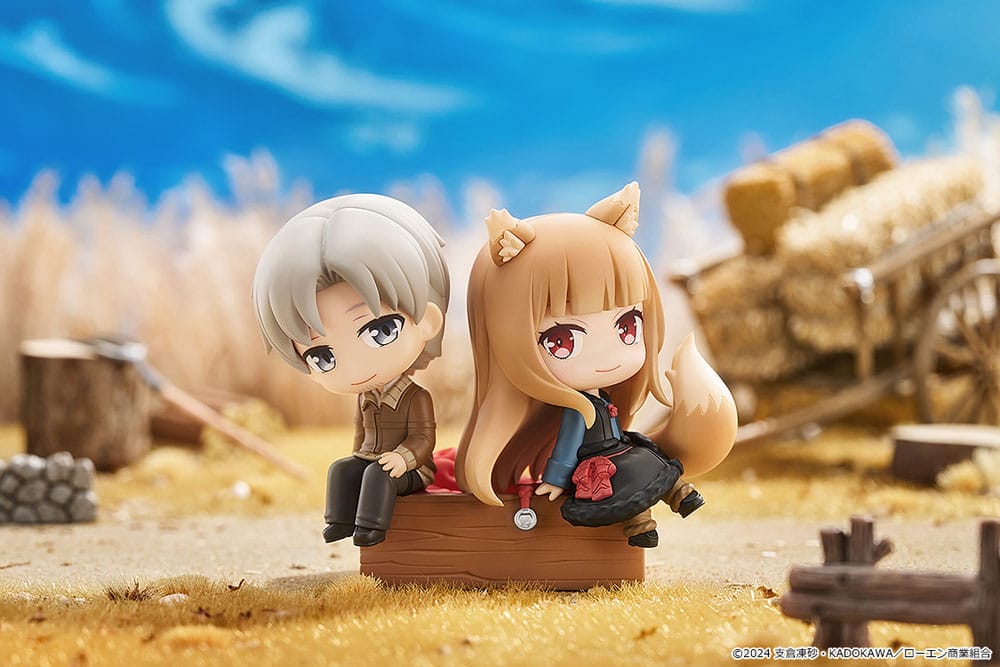 Spice and Wolf: Merchant Meets the Wise Wolf Mini Memory Mini Figure Lawrence & Holo 8 cm - MangaShop.ro