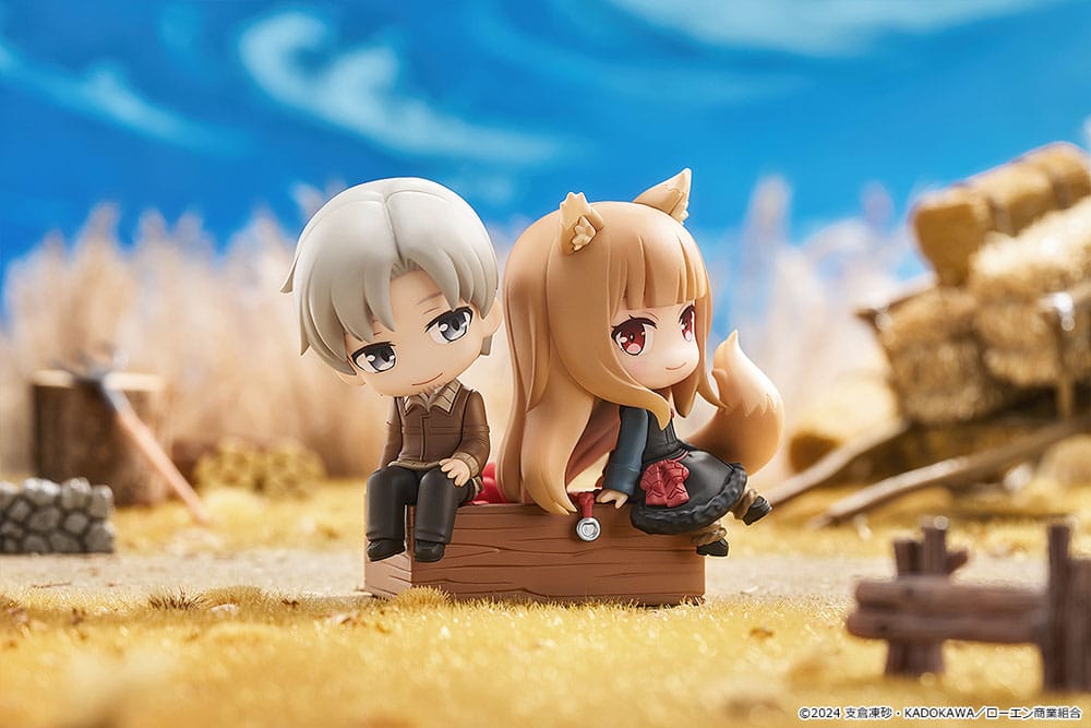 Spice and Wolf: Merchant Meets the Wise Wolf Mini Memory Mini Figure Lawrence & Holo 8 cm - MangaShop.ro