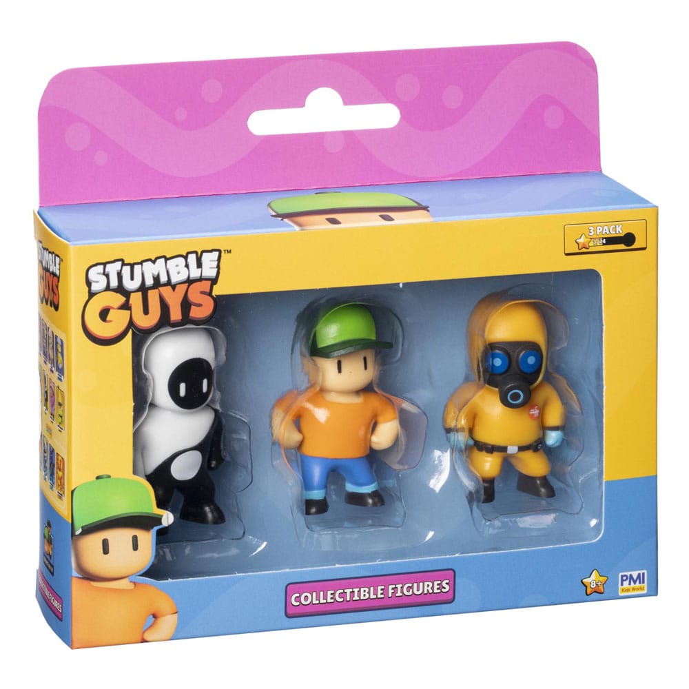 Stumble Guys: Wave 2 3-figure window box collectible figures Yang + Mr Stumble + Hazmat NBC - MangaShop.ro