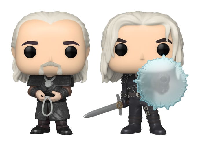 The Witcher POP! Television Vinyl Figures 2-Pack Geralt & Vesemir 9 cm - MangaShop.ro