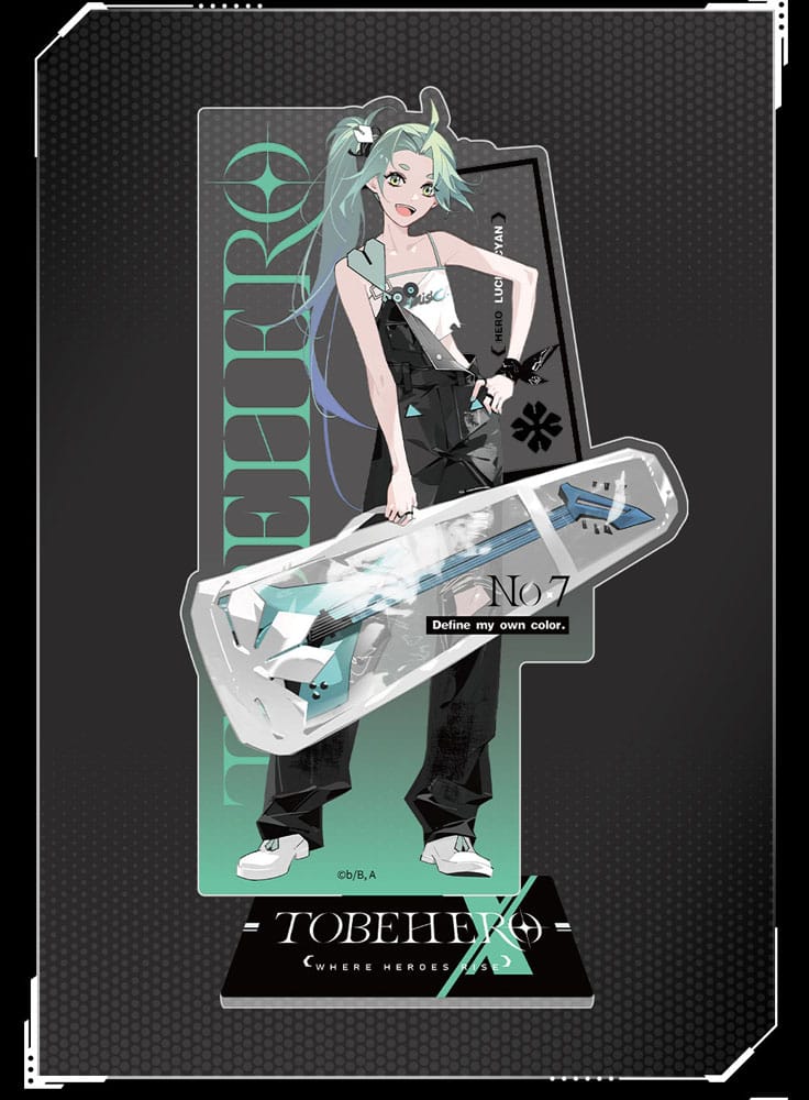 To Be Hero X Acrylic Stand Hero Show Series Lucky Cyan 17 cm - MangaShop.ro