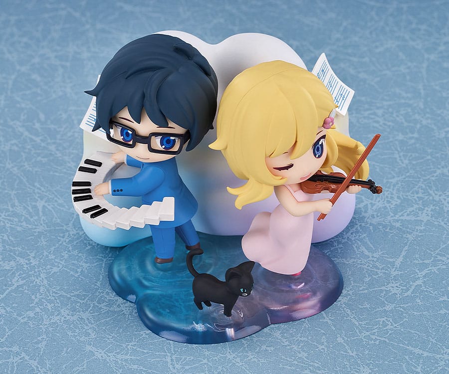 Your Lie in April Qset Mini-Figure 2-Pack Kaori Miyazono & Kosei Arima 9 cm - MangaShop.ro
