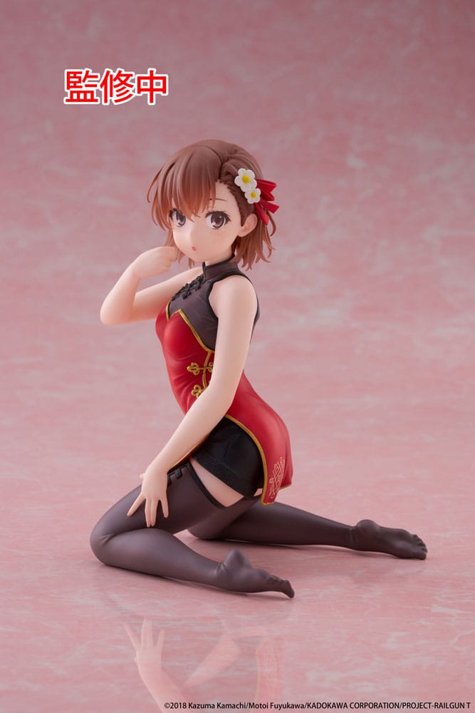 A Certain Scientific Railgun PVC Statue Desktop Cute Figure Mikoto Misaka Chinese Dress Ver. 13 cm - MangaShop.ro